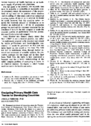 Designing Primary Health Care Teams For Developing Countries