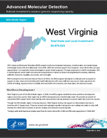 Advanced Molecular Detection National investment to advance genomic sequencing capacity West Virginia September 5 2023