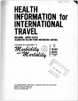 Morbidity and Mortality Weekly Report Supplement to Vol 23 September 1974