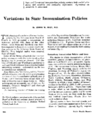 Variations in State immunization policies