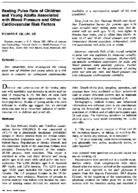 Resting pulse rate of children and young adults associated with blood pressure and other cardiovascular risk factors