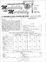 Morbidity and Mortality Weekly Report Vol 14 No 1 for Release January 9 1965