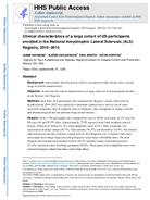 Clinical characteristics of a large cohort of US participants enrolled in the National Amyotrophic Lateral Sclerosis ALS Registry 20102015