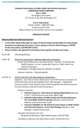 National Conversation on Public Health and Chemical Exposures Leadership Council Proposed Agenda June 1 2010 Washington Plaza Hotel 10 Thomas Circle Nw Washington DC