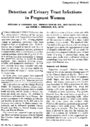 Detection Of Urinary Tract Infections In Pregnant Women