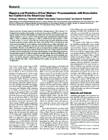 Mapping and Prediction of Coal Workers Pneumoconiosis with Bioavailable Iron Content in the Bituminous Coals