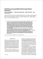 Field Measurement Of Diesel Particulate Matter Emissions
