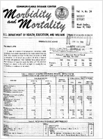 Morbidity and Mortality Weekly Report Vol 14 No 24 week ending June 19 1965