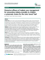 Protective efficacy of malaria case management for preventing malaria mortality in children a systematic review for the Lives Saved Tool