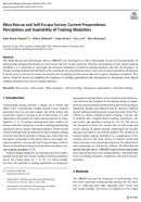 Mine Rescue and SelfEscape Survey Current Preparedness Perceptions and Availability of Training Modalities