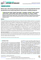Kidney injury risk during prolonged exposure to current and projected wet bulb temperatures occurring during extreme heat events in healthy young men