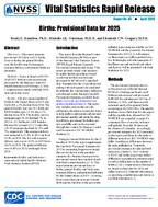 Births Provisional Data for 2025