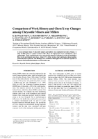 Comparison of Work History and Chest XRay Changes Among Chrysolitile Miners and Millers
