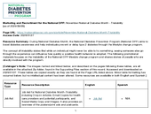 Marketing and Recruitment for the National DPP November National Diabetes Month Trialability