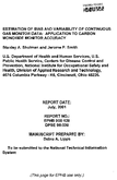 Estimation of Bias and Variability of Continuous Gas Monitor Data Application to Carbon Monoxide Monitor Accuracy