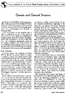 Genesis and general structure