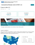 Coronavirus disease COVID19 cases in the US updated on August 7 2020