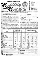 Morbidity and Mortality Weekly Report Vol 22 No 4 week ending January 27 1973