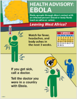 Health Advisory Ebola Leaving West Africa