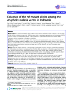 Existence of the rdl mutant alleles among the anopheles malaria vector in Indonesia