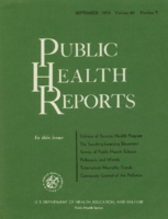 Public Health Reports  v 68 no 9  cover