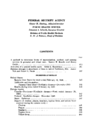 Public Health Reports  v 65 no 10  table of contents