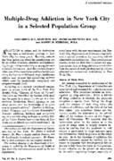 Multipledrug addiction in New York City in a selected population group