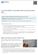 Your CDC COVID19 Vaccination Record and Vaccination Card Updated July 12 2022