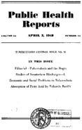 Public Health Reports  v 63  no 14  cover