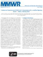 Community Transmission of SARSCoV2 Associated with a Local Bar Opening Event  Illinois February 2021
