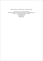 Materials Handling Accident Reduction In Underground Mines