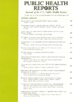 Public Health Reports  v 105  no 6  cover