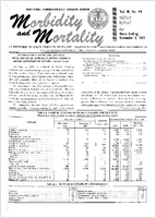 Morbidity and Mortality Weekly Report Vol 18 No 44 week ending November 1 1969
