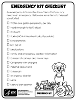 Emergency Kit Checklist 2015