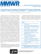 Imputed StateLevel Prevalence of Achieving Goals To Prevent Complications of Diabetes in Adults with SelfReported Diabetes  United States 20172018