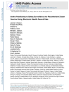 Active Postlicensure Safety Surveillance for Recombinant Zoster Vaccine Using Electronic Health Record Data
