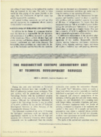The Radioactive Isotope Laboratory Unit at Technical Development Services