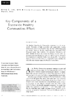 Key Components Of A Statewide Healthy Communities Effort