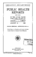 Public Health Reports  v 44 no 33  cover