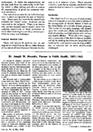 Dr Joseph W Mountin pioneer in public health 18911952