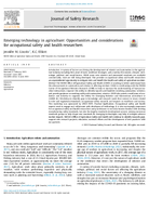 Emerging Technology in Agriculture Opportunities and Considerations for Occupational Safety and Health Researchers