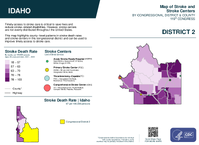 ID Congressional District 02 Stroke and Stroke Centers Map 119th Congress