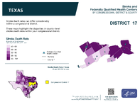 TX Congressional District 17 Stroke and Federally Qualified Health Centers Map 118th Congress