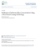 Reduction of airborne silica concentration using a novel sand coating technology