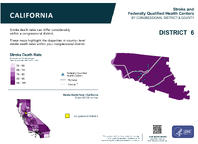 CA Congressional District 06 Stroke and Federally Qualified Health Centers Map 118th Congress
