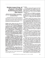 Underreporting of Human Alveolar Echinococcosis Germany