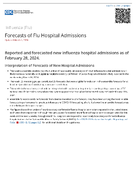 Forecasts of flu hospital admissions