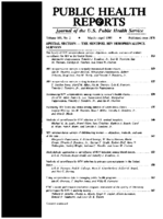 Public Health Rep  v 102 no 2  table of contents