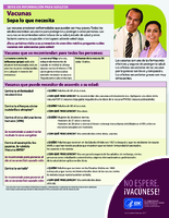 Vacunas sepa lo que necesita