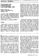 The Economic Cost Of Senile Dementia In The US 1985